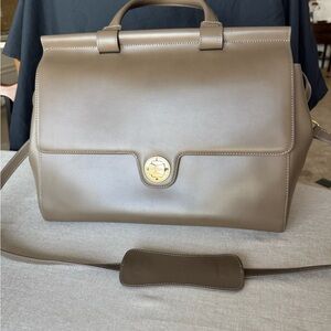 Elegant Taupe Satchel Bag Jemma Emma Traveler 39